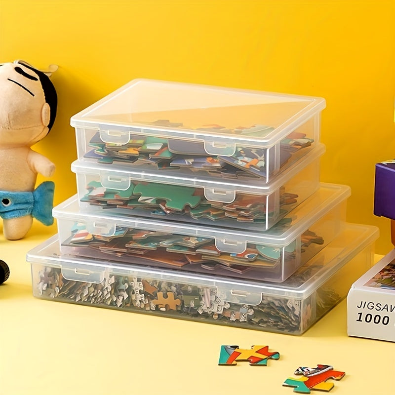 Puzzle Storage Box Toy Building Block Sorting Box for Children