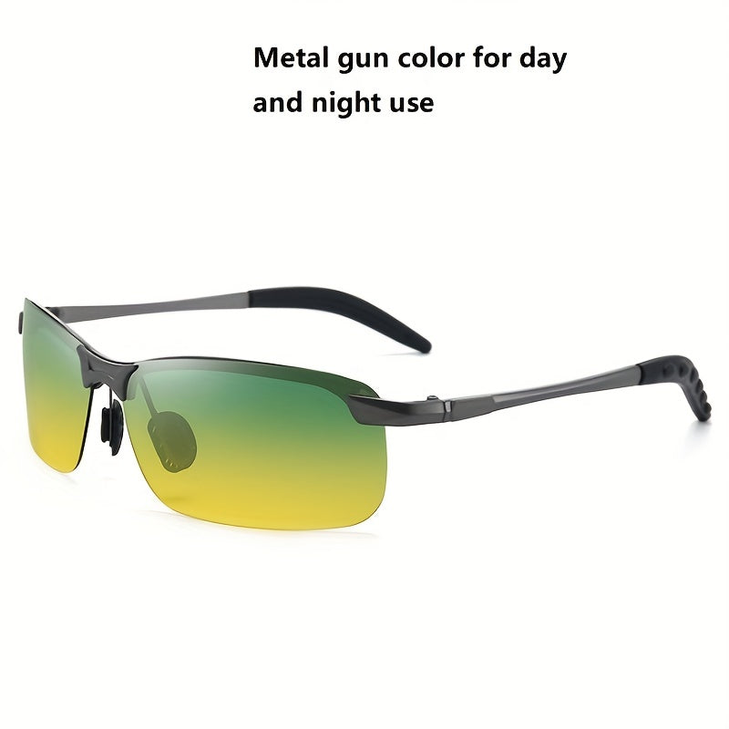 Polarized Sunglasses Men's Night Dual use Driving Fishing Riding Sunglasses