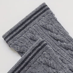 8 Pairs Twist Textured Socks Comfy & Breathable Mid Tube Socks
