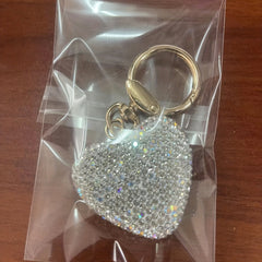 Love Car Keychain For Men Creative Diamond Set Love Earphone Case Bag Pendant