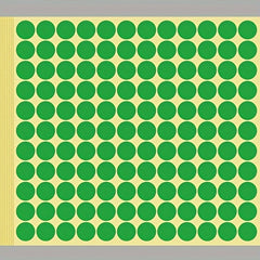 15pcs 1.27cm Round Neon Coding Dot Label 7 Colors Wheel Sticker