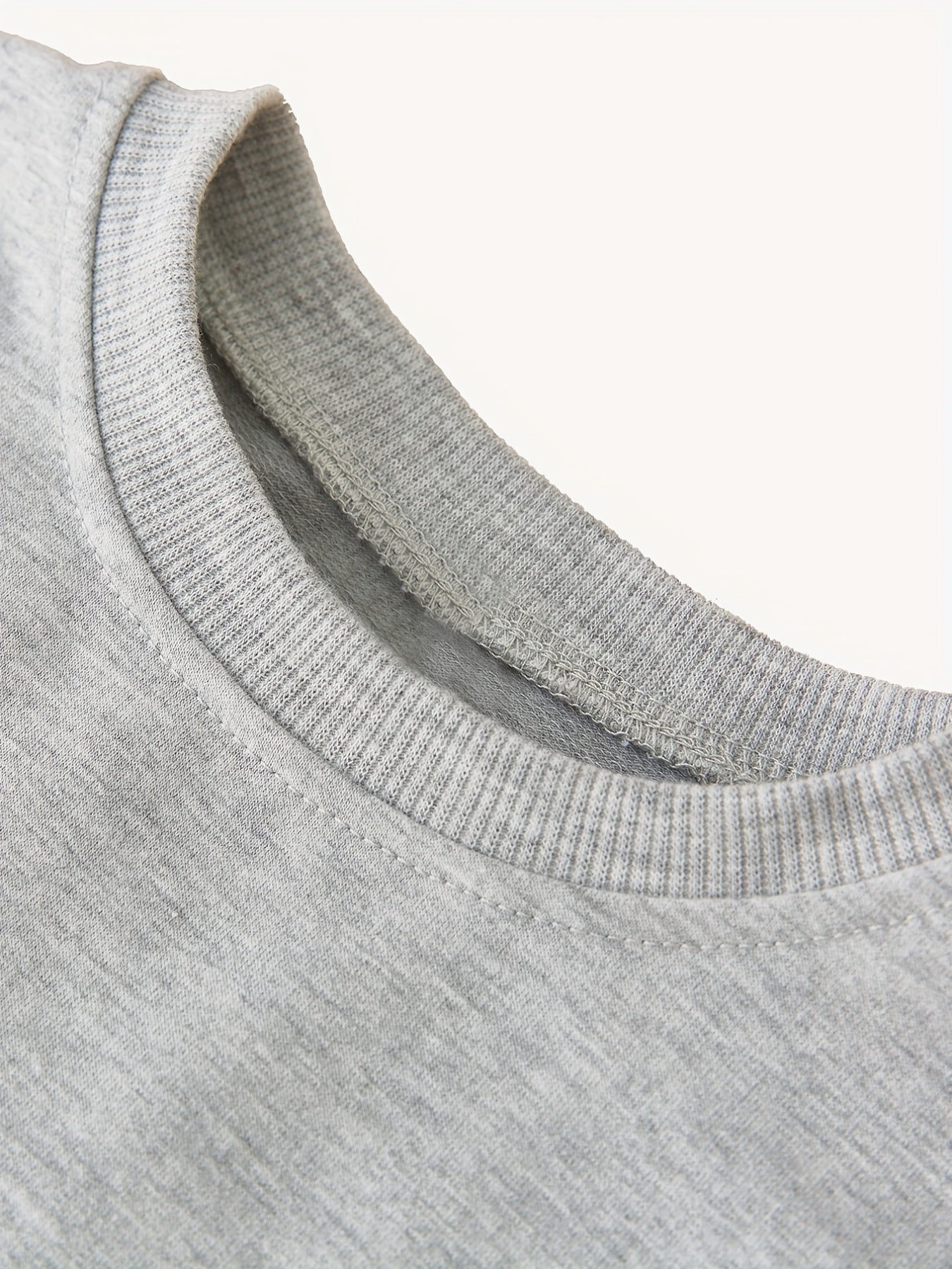 Letter Print Boys Casual Pullover Sweatshirt