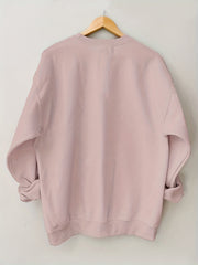 Letter Print Crew Neck Sweatshirt for Women