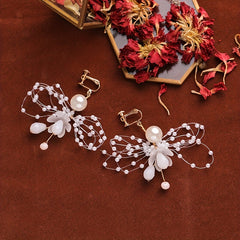 Flower Faux Pearl Headband for Girls