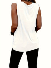 American Flag Anchor Print Tank Top for Women