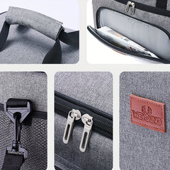 Large Capacity Insulated Picnic Bag Double Layered Shoulder & Handheld