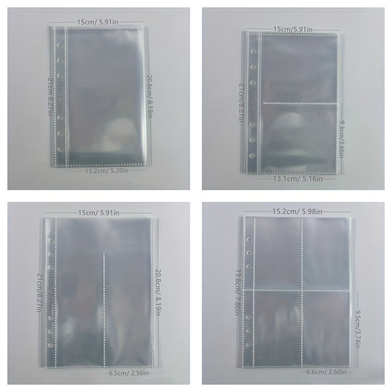 10pcs A5 Binder Pocket With 6 hole Budget Cash Envelope