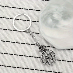Skull Palm Keychain Keyring Halloween Gift Men Women