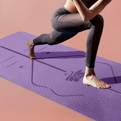 Non Slip TPE Yoga Mat Durable Exercise Cushion