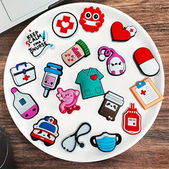 20PCS Random Medical Shoe Charms For Clogs Sandals Women Girls
