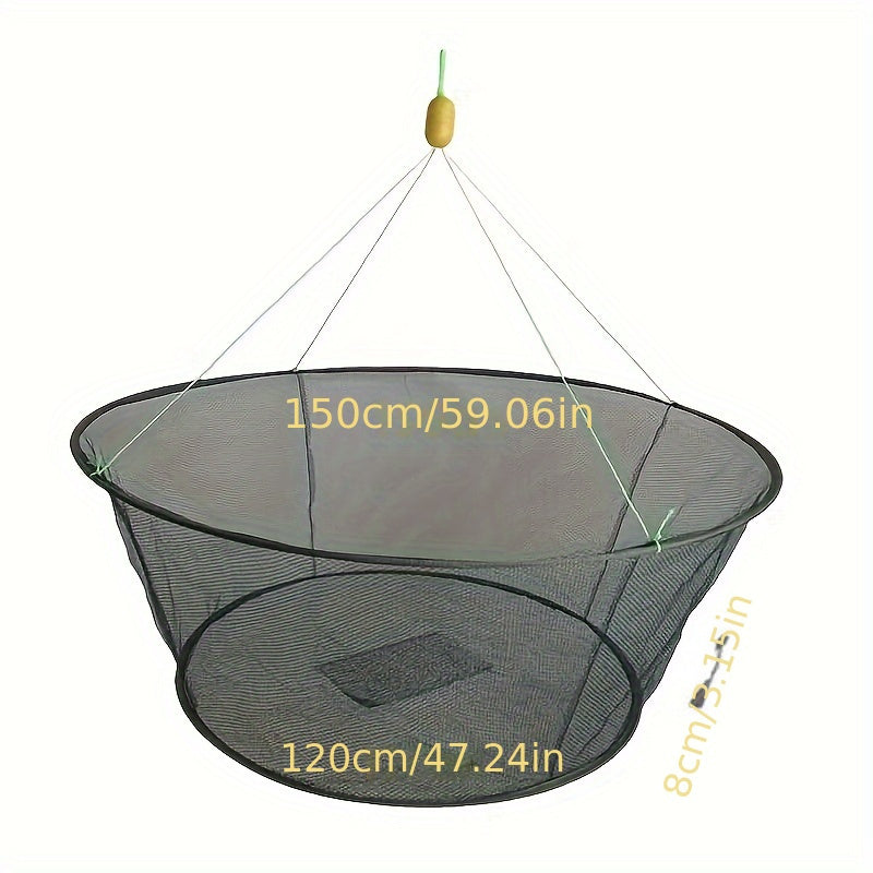 Portable Folding Fishing Net Foldable Mesh Trap Fishing Tackle