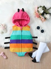Cute Animal Shape Fleece Hooded Onesie Set