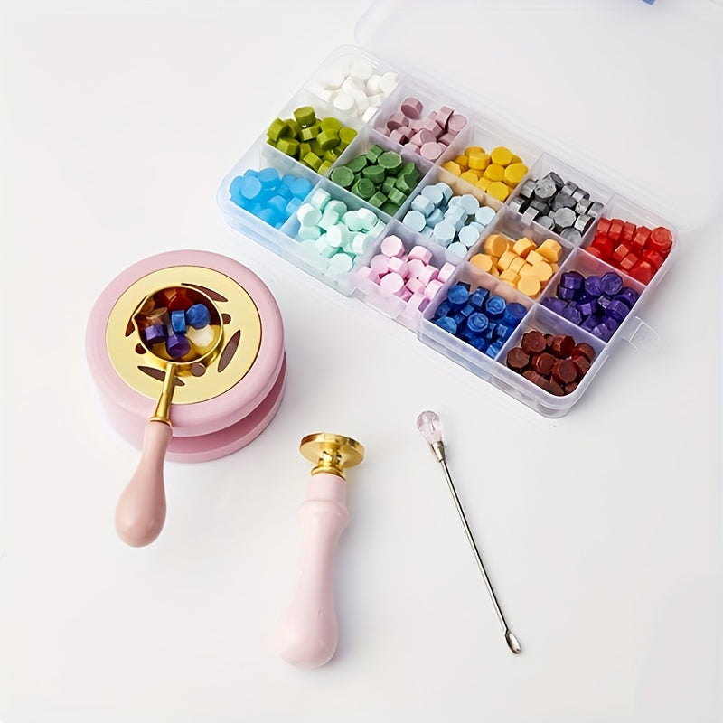 Wax Sealing Tool Set Fire Lacquer Seal Stamp Wax Heating Melting Tool
