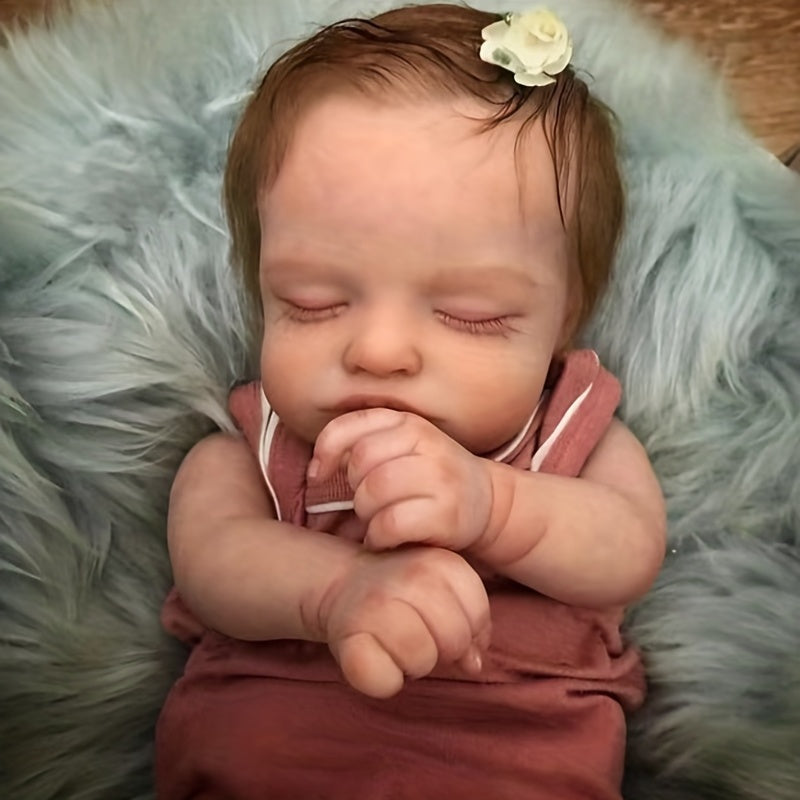 19inch Newborn Baby Rebirth Doll Varicose Veins Implanted Hair