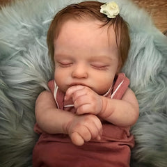 19inch Newborn Baby Rebirth Doll Varicose Veins Implanted Hair