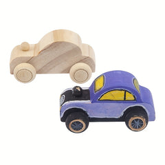 DIY Graffiti Wooden Car Toy for Kids