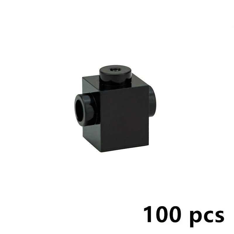 100pcs 1x1 Thick 2 Sided Brick Building Blocks Compatible with 47905