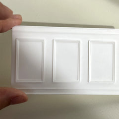1:12 Scale Checkerboard Wainscoting 3D Wall Stickers for Dollhouses Model Homes