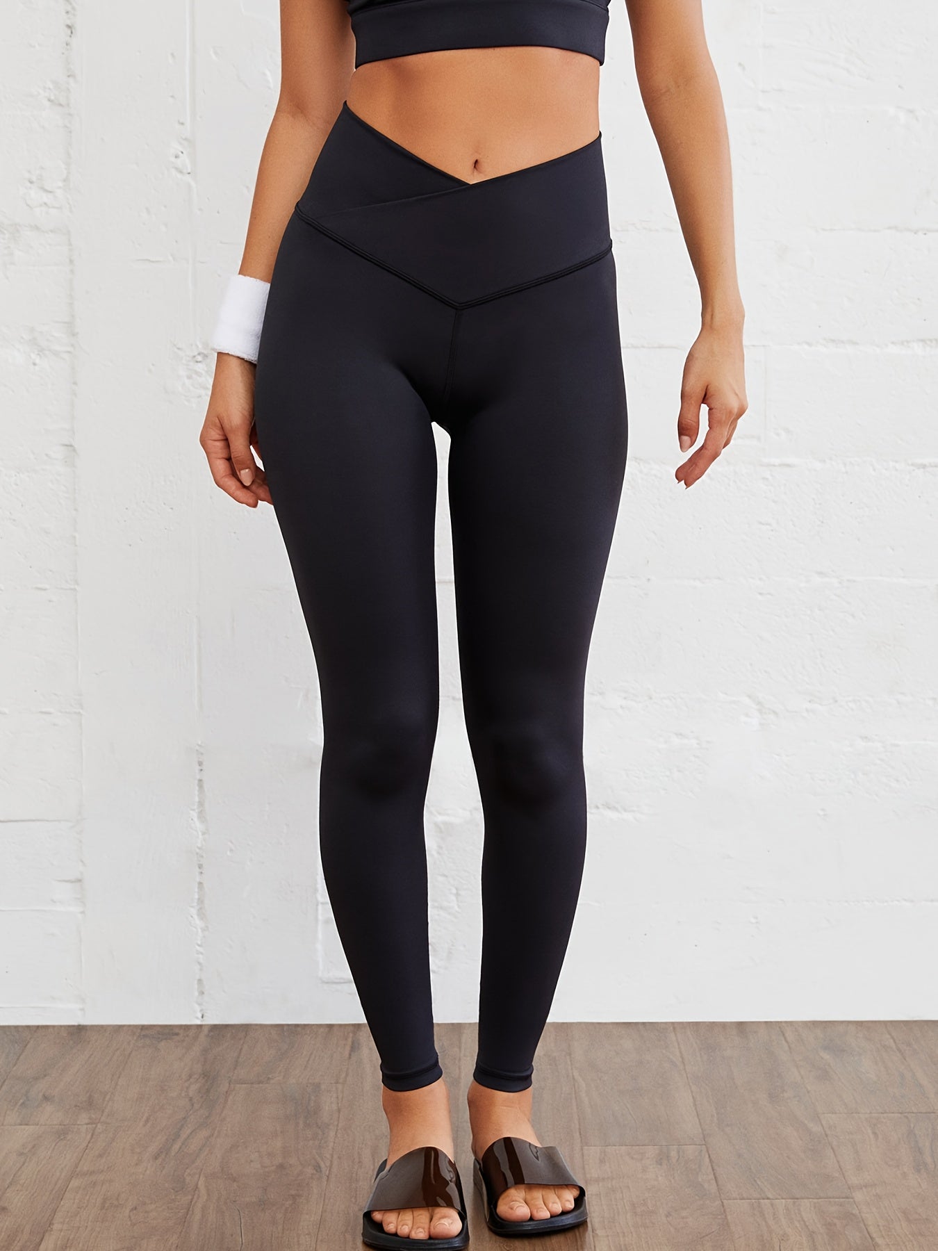 High Waist Crisscross Yoga Leggings Seamless Stretchable Pants