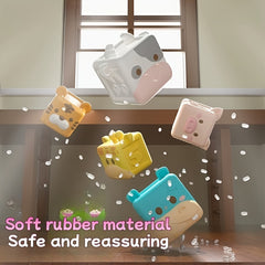 Soft Rubber Building Block Toy Educational Pinch Foot Puzzle Building Block Toy