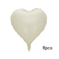 8pcs45 72 Cm Cream Caramel Love Ball Balloons Set