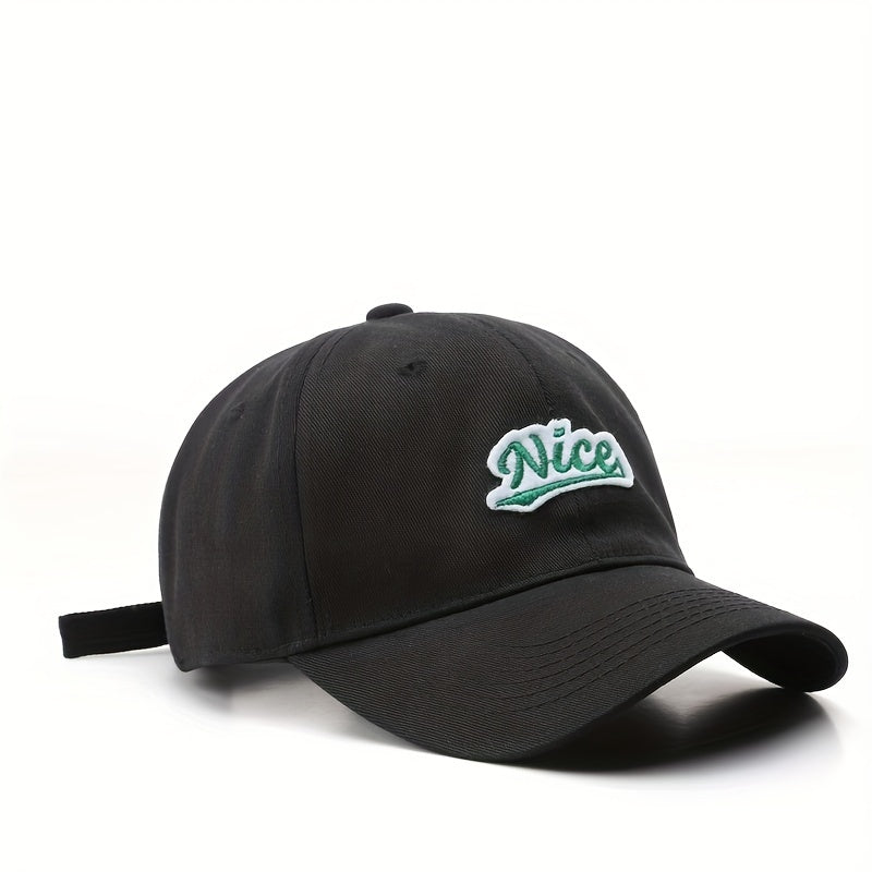 Label Patch Baseball Cap Solid Adjustable Couple Dad Hats Unisex Sports Sun Hats