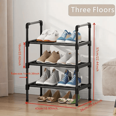 8-Layer Shoes Storage Rack Floor Standing Shelf for Doorway Corridor Bathroom