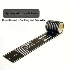 5m Racing Road Track Tape, 96in Wide, Birthday Party Decor