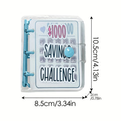 1000 Savings Challenge Binder Money Saving Book With Envelopes
