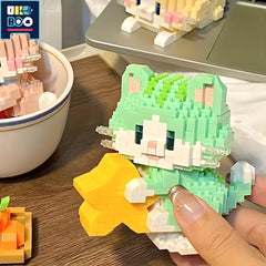 UKBOO Cat Building Blocks Animal Series DIY Micro Block Toy Anime Cartoon Model