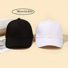 2pcs Baseball Cap Solid Sunshade Sports Cap And Dad Hat