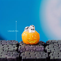 Halloween Crystal Accessory Faceless Ghost Pumpkin Resin Trinket