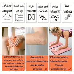2pcs Yoga Knee Pads Pilates Non-slip Fitness Balance Training Mat