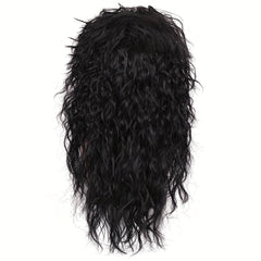 Men's 80s Long Curly Hair Rocker Costume Wig