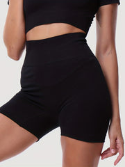 High Waist Quick Drying Yoga Running Sports Shorts Butt Lifting Fitness