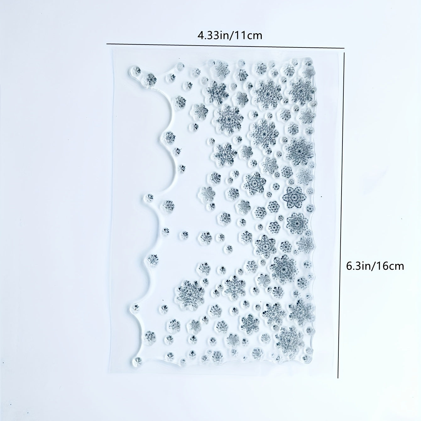 Snowflake Stamp Painting Tool DIY Scrapbook Decoration Silicone