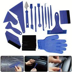 21pcs Car Vinyl Film Wrapping Tools Auto Squeegee Scraper Kit Decal Accessories