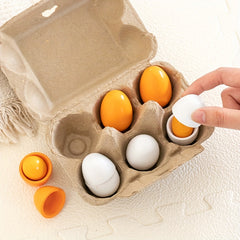 Wooden Play Game Simulation Egg Toy Birthday Gift