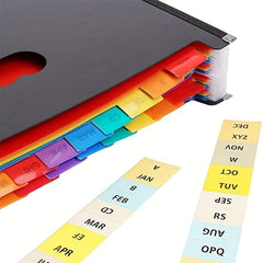 Accordion File Box Receipt Organizer A-Z Extended File Folder