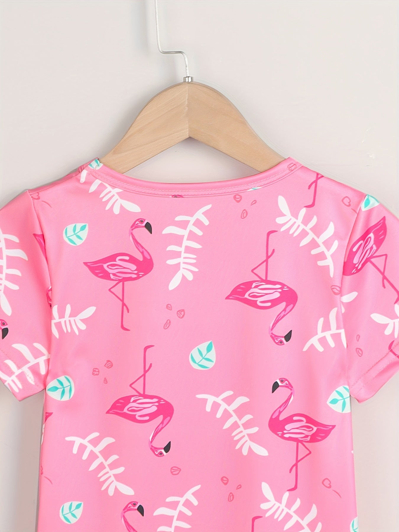 Toddler Girls Flamingo Graphic Casual T shirt Dress