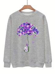 Harmony Graphic Print Sweatshirt for Fall & Winter