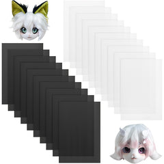 10pcs Waterproof PVC Eye Mesh Sheets for DIY Therian Masks Fursuits Cosplay