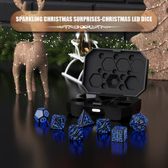 7pcs Rechargeable LED Dice Set for Board Games