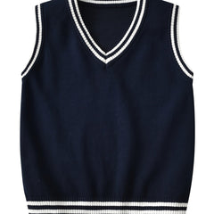 Kids V Neck Sweater Vest Boys Girls