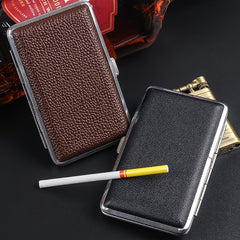 110mm Leather Cigarette Case Portable Compression Resistant