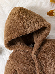Newborn Long Sleeve Hooded Jumpsuit