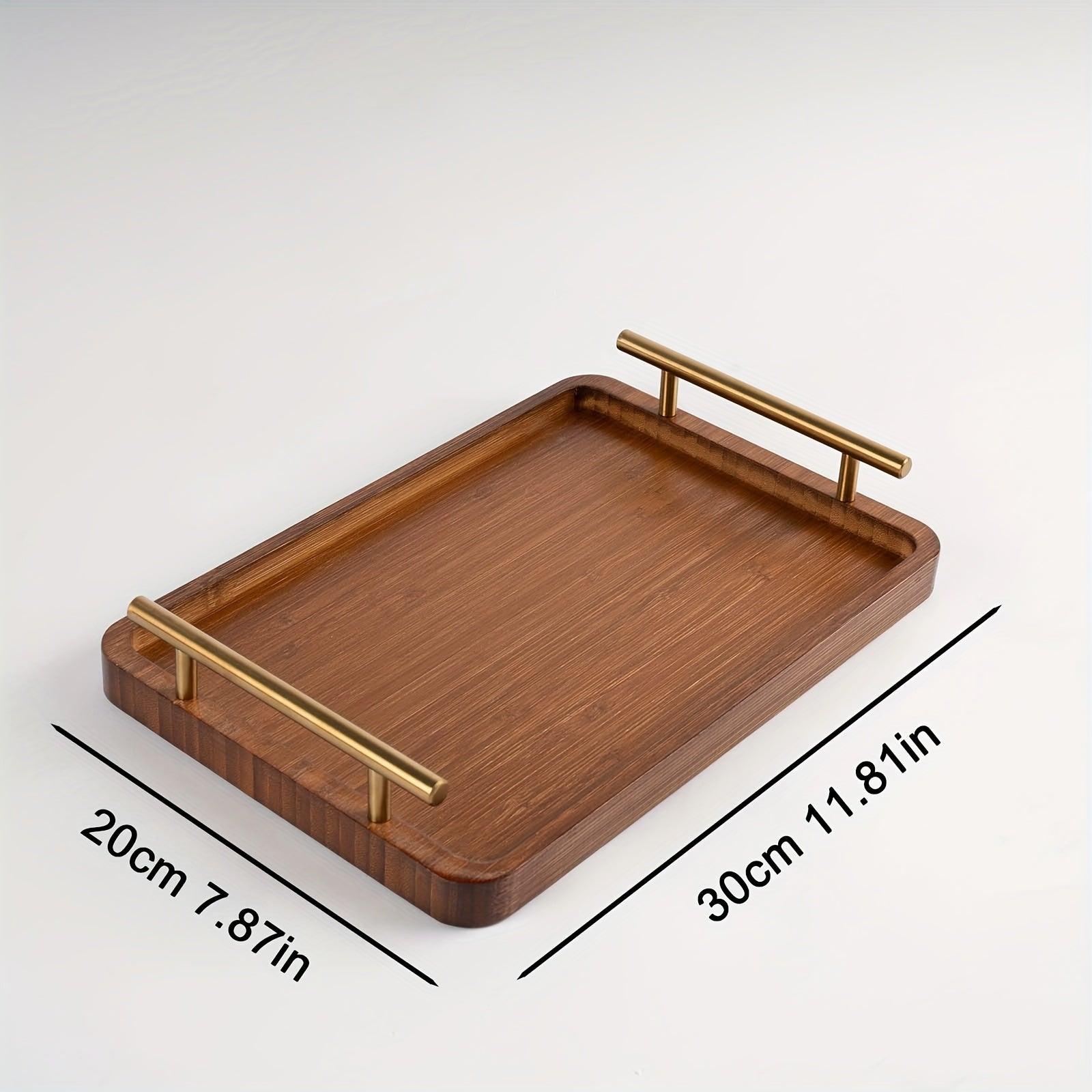 Bamboo Serving Tray Coffee Table Tray Decorative Tray