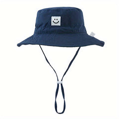 Happy Face Graphic Bucket Hat Fisherman Hat Wide Brim Beach Basin Hat