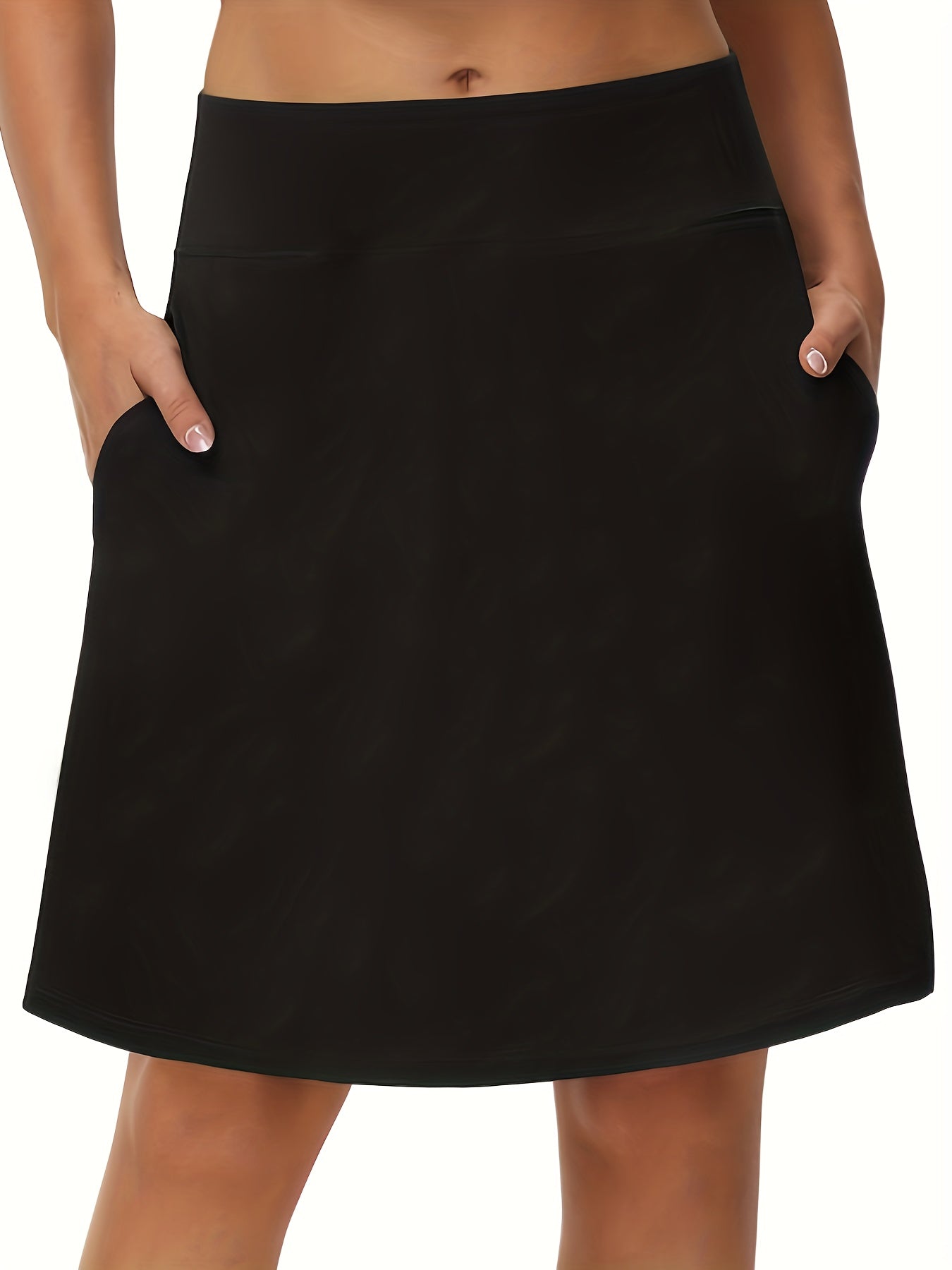 Sports Skirt Wide Waistband Tummy Control Tennis Golf Skirt