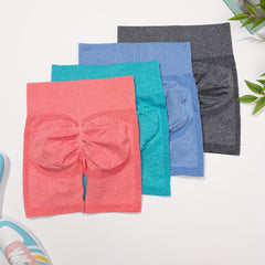 4Pcs Butt Lifting High Waist Fitness Shorts Women's Activewear